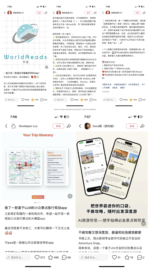 Some fun App development project I saw from RedNote
